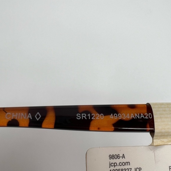 a.n.a Leopard Print Single Bridge‎ Rectangle Sunglasses - Picture 4 of 4